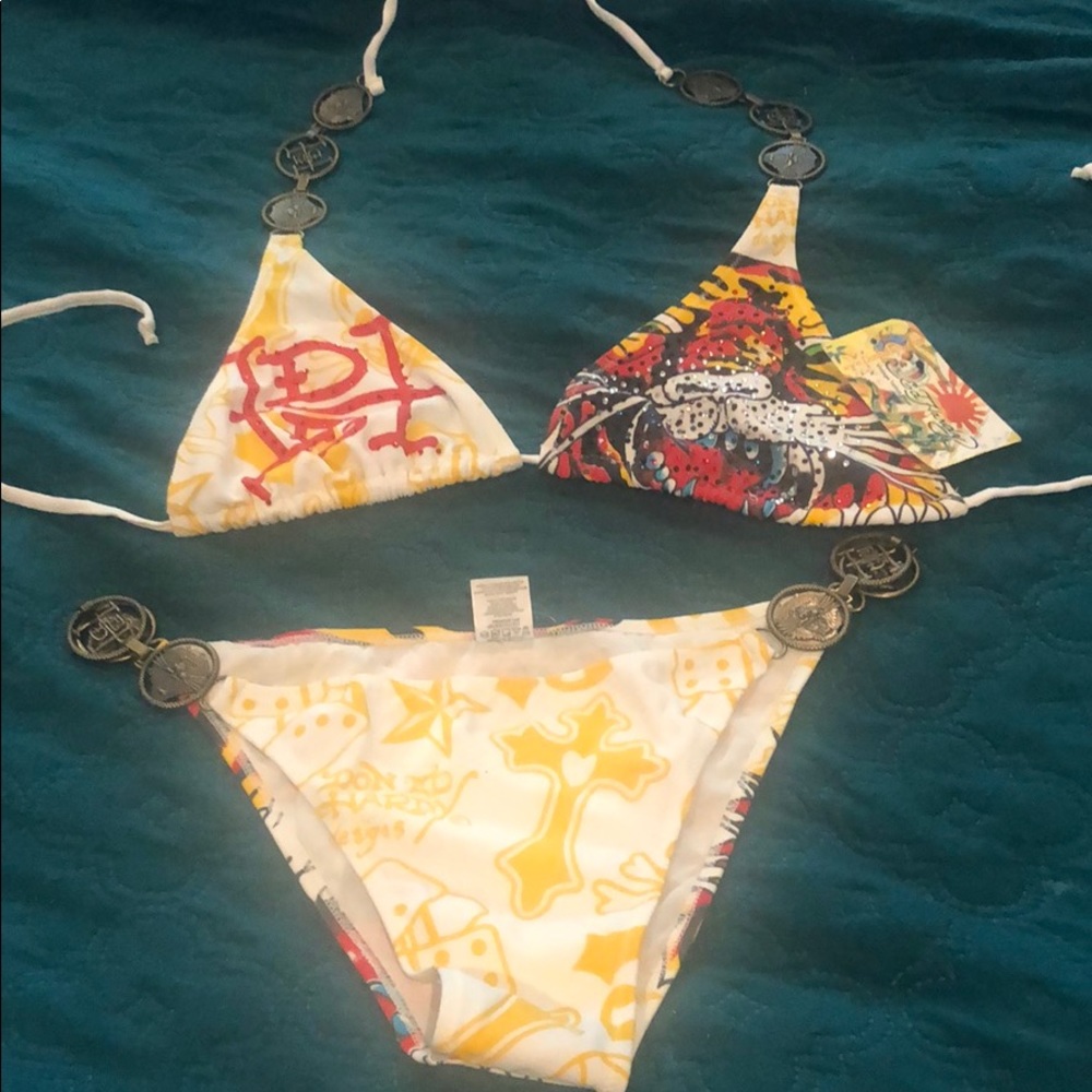 Ed Hardy bathing suit new with tags